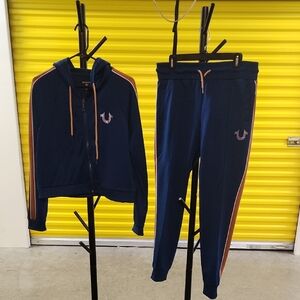 True Religion Navy Blue Tracksuit Set